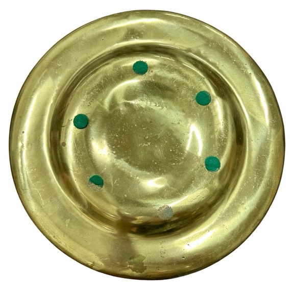 Italian Vintage Embossed Brass Wall Plate with Putti & Mythical Motifs - Picture 3 of 5